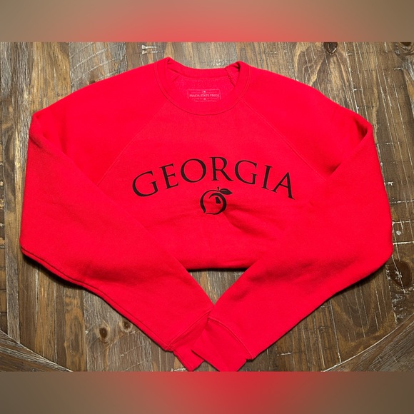 Peach State Pride Georgia sweatshirt. Red. Size M. - Picture 2 of 4